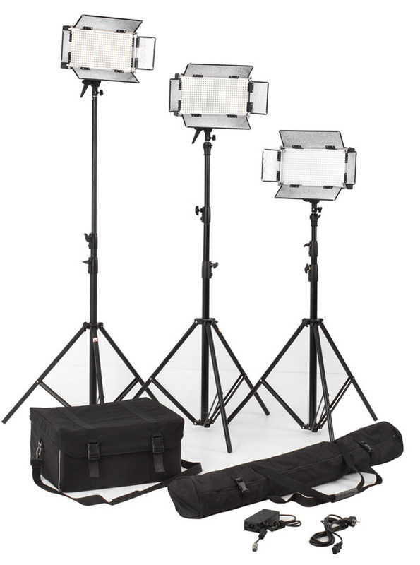 Black Daylight LED Studio Lighting Kits High Brightness High CRI